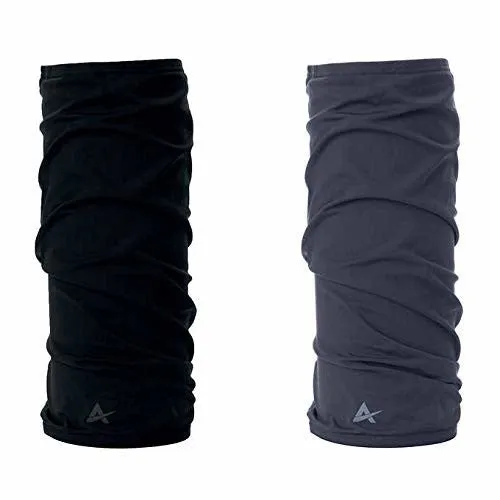 2-Pack Head Cooling Gaiters UPF 50  Moisture Wicking Headband, Scarf, Balaclava