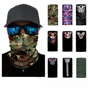 3D Camouflage Skull Solid Bandana Buffs Neck Gaiter Headband Cycling Fishing Balaclava Mask Scarf Bandana Femme Outdoor