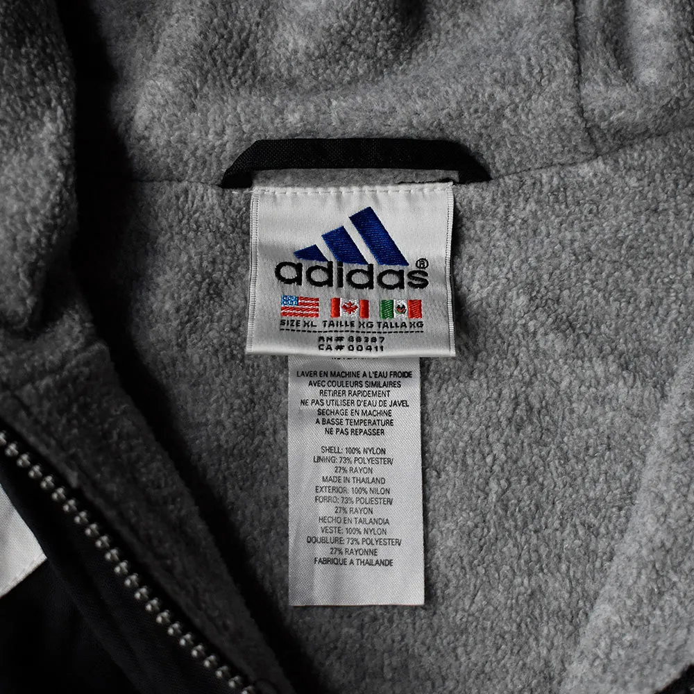 90’s adidas Big！ performance logo ロング丈 ナイロン アノラックパーカー 231104H