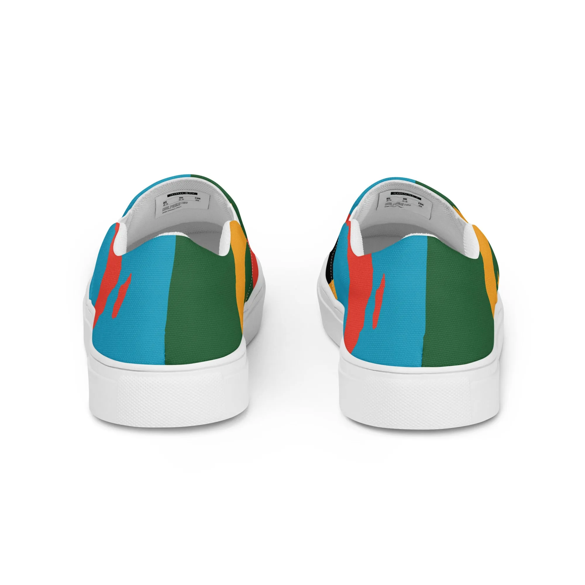 AFRICA WARHOL Men’s Slip-On Canvas Shoes (Bright)