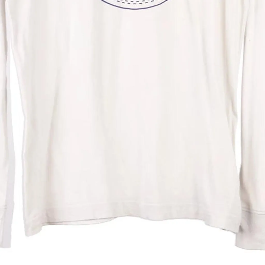 Age 13-15 Converse Spellout Long Sleeve T-Shirt - XL White Cotton