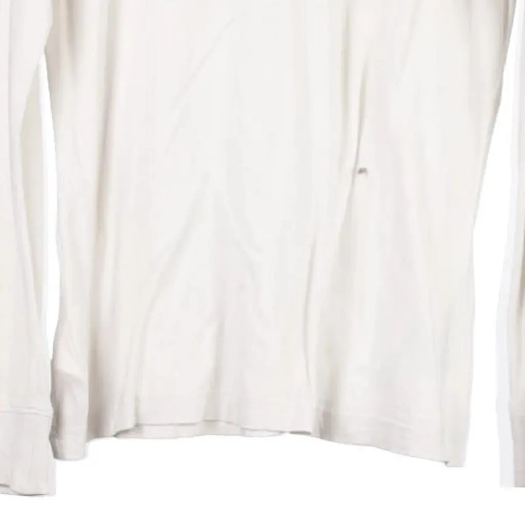 Age 13-15 Converse Spellout Long Sleeve T-Shirt - XL White Cotton