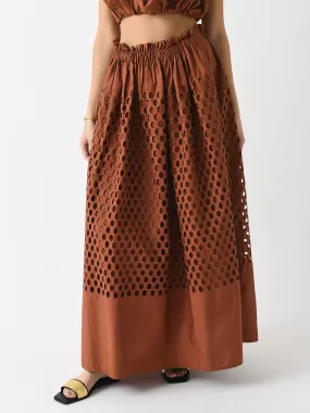 ALC Women's Flora Eyelet Maxi Skirt