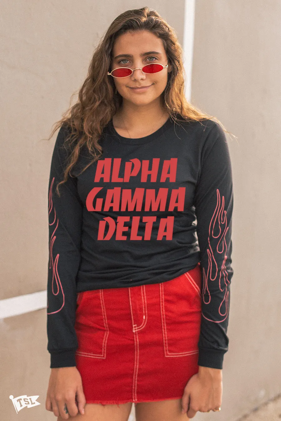 Alpha Gamma Delta Fuego Long Sleeve