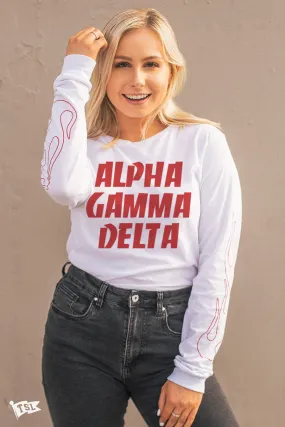 Alpha Gamma Delta Fuego Long Sleeve