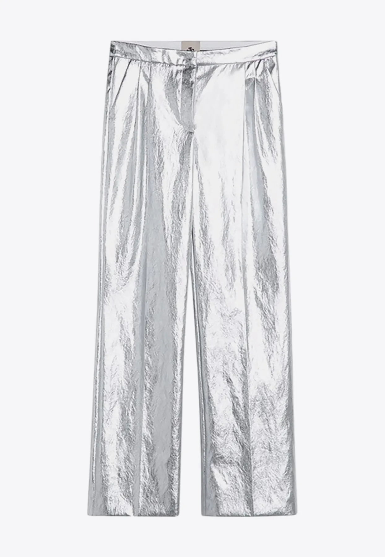Andy Metallic Wide-Leg Pants