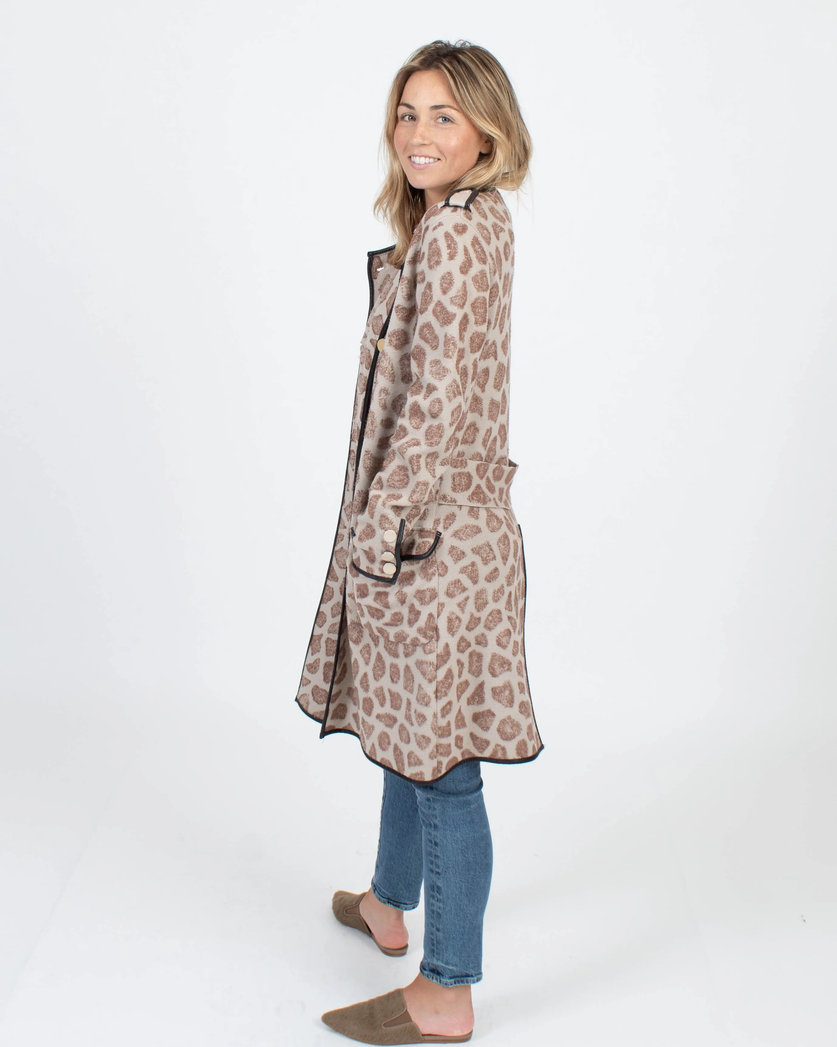 Animal Print Coat