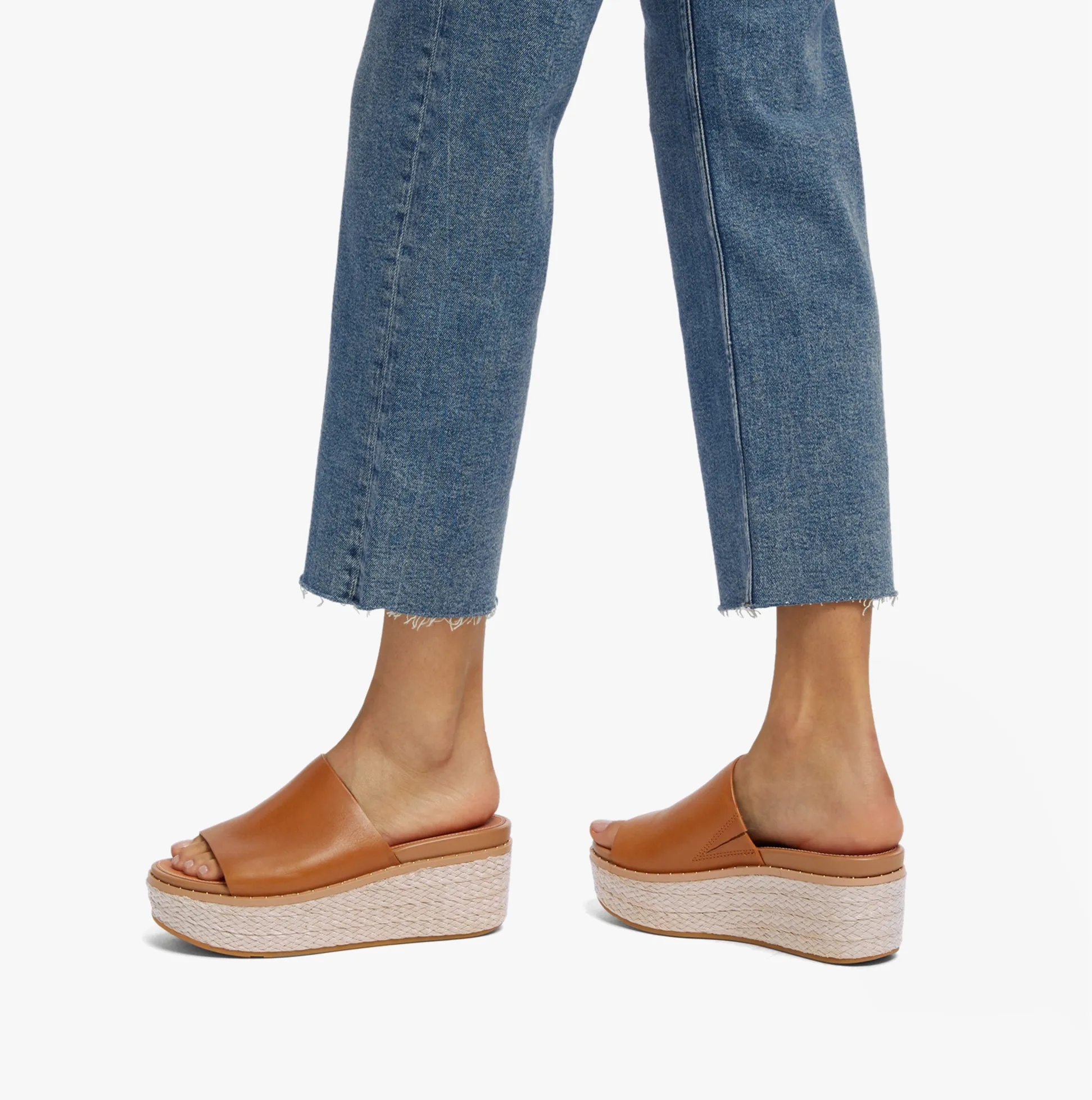 AY9-592 ELOISE ESPADRILLE Ladies Wedges  Light Tan