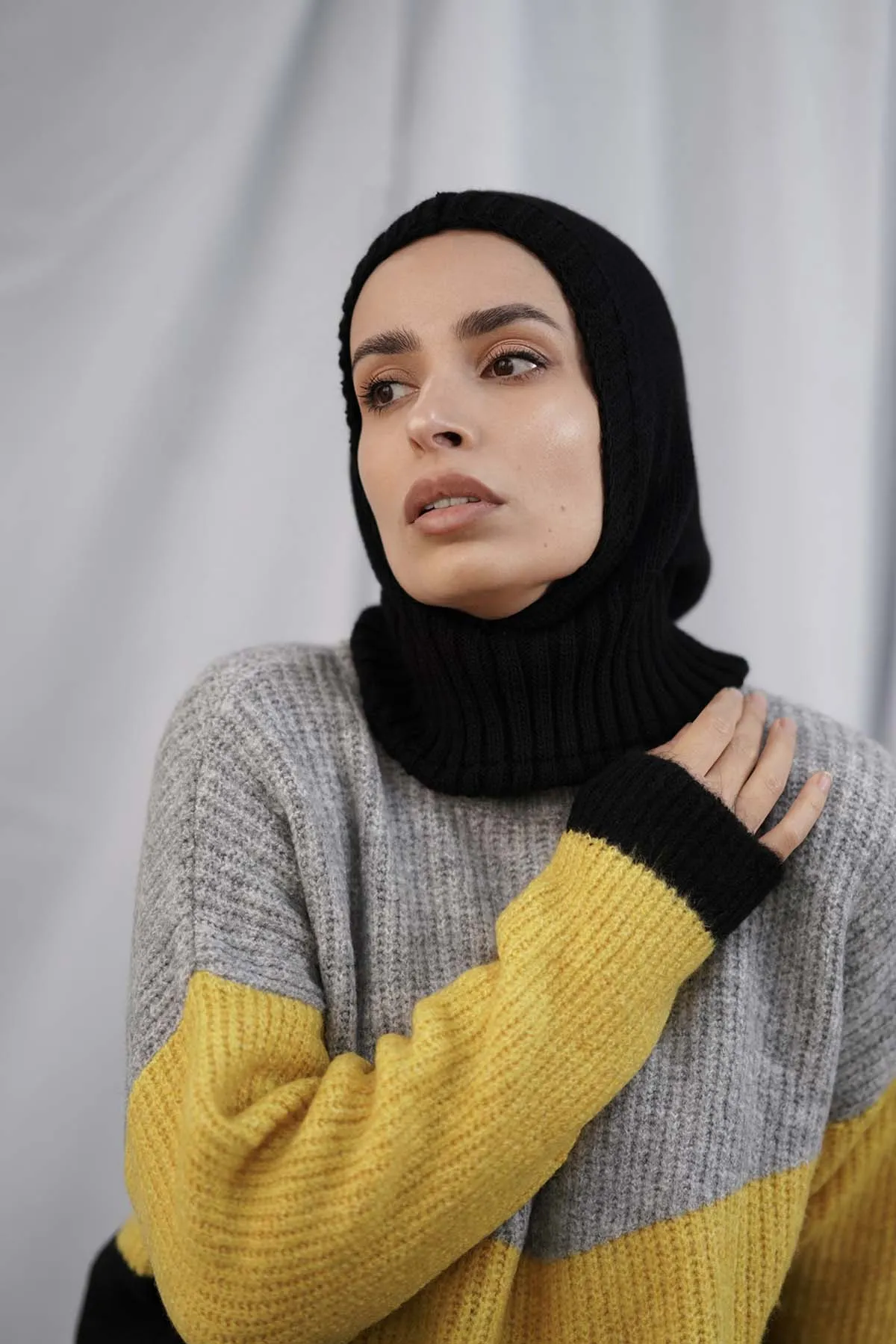 Balaclava Hijab - Black
