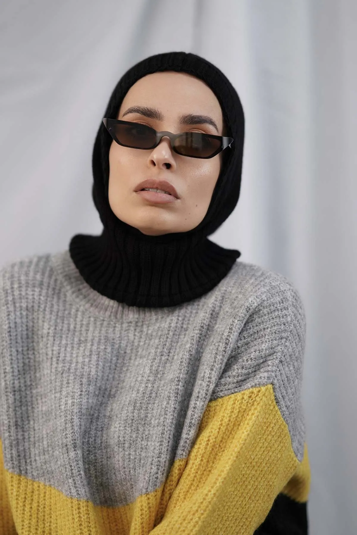 Balaclava Hijab - Black