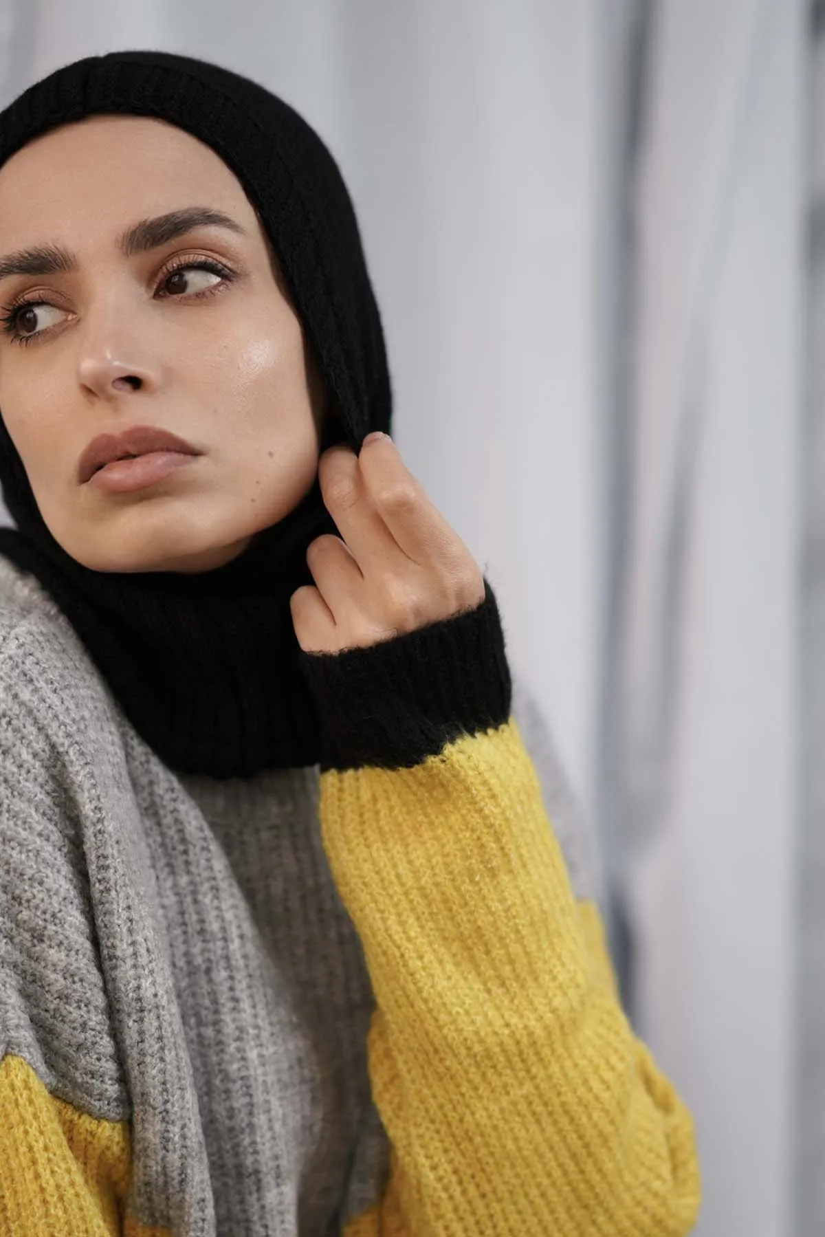 Balaclava Hijab - Black