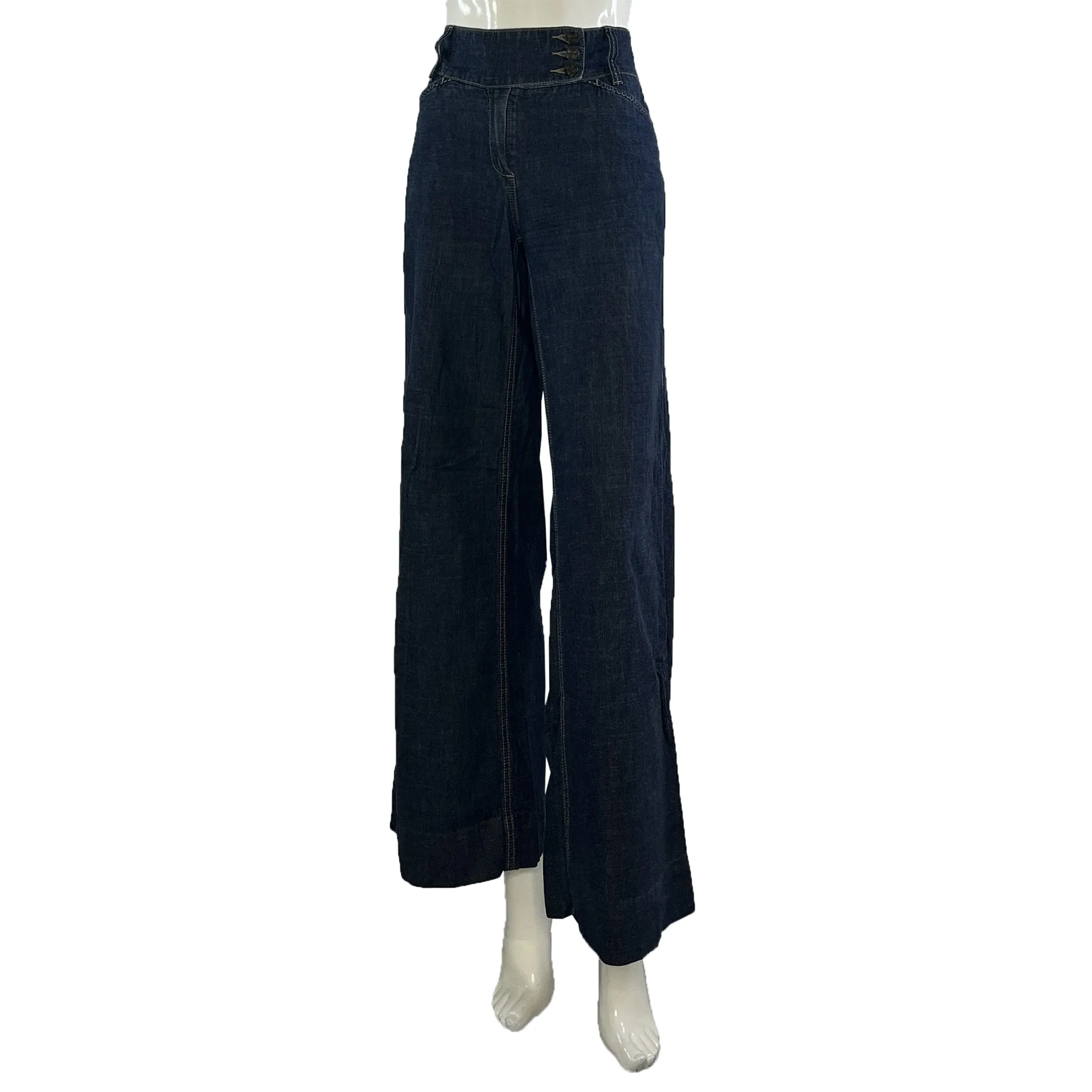 BCBG Denim Jeans Flare Dark Blue Size 30 SKU 000424-1