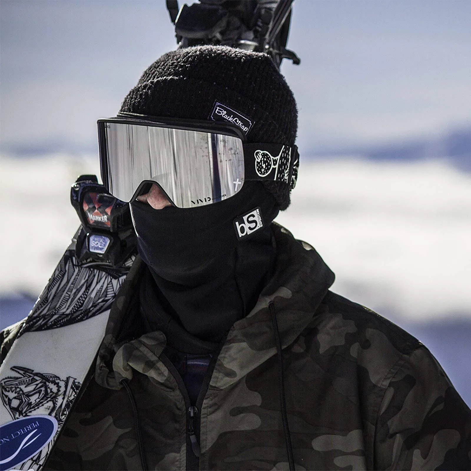 BLACKSTRAP Hood Balaclava Face Mask, Dual Layer Cold Weather Headwear for Men and Women, Feathered