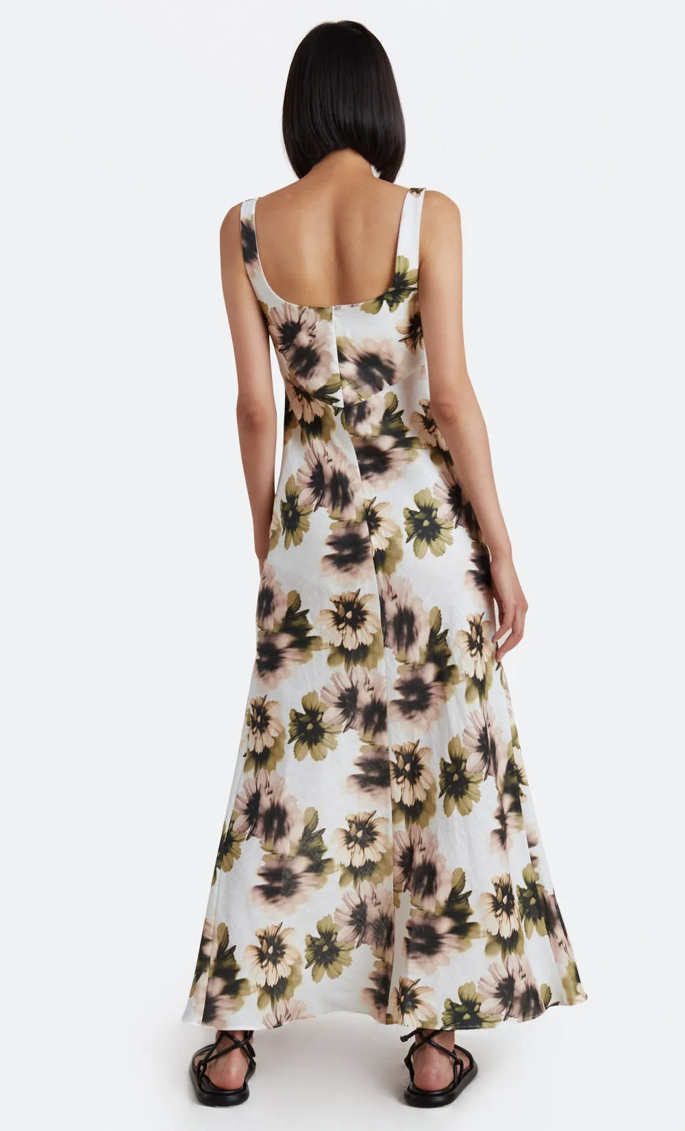 BLOOM LINEN MAXI - IVORY PRINT
