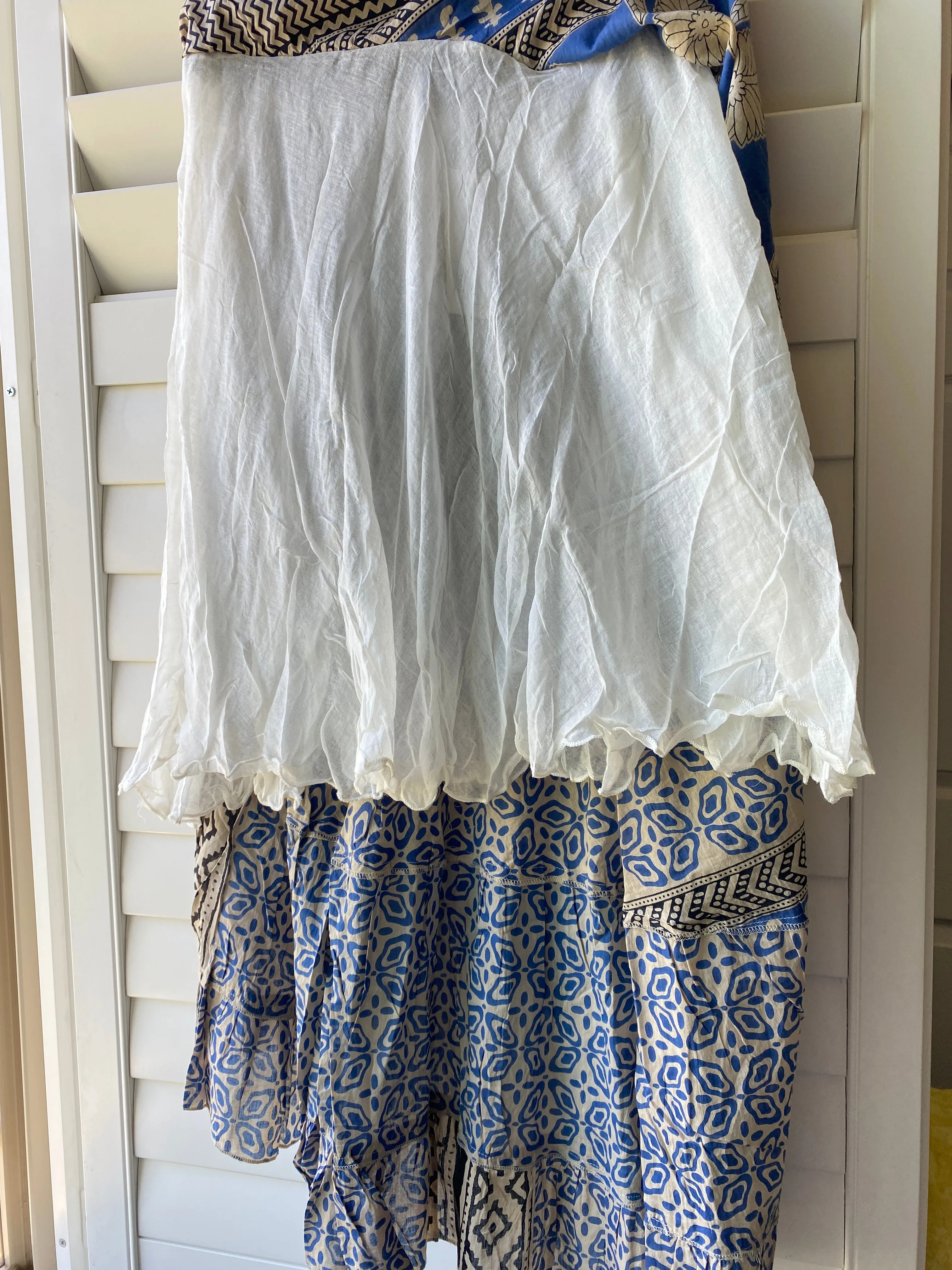 Boho Maxi Skirt with Print - Women's