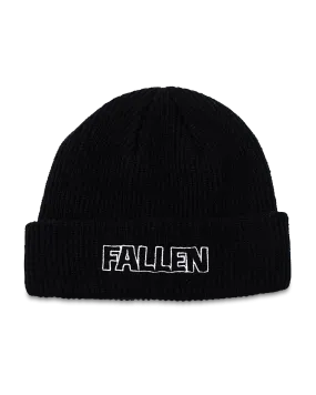 BOLD BEANIE - BLACK / WHITE