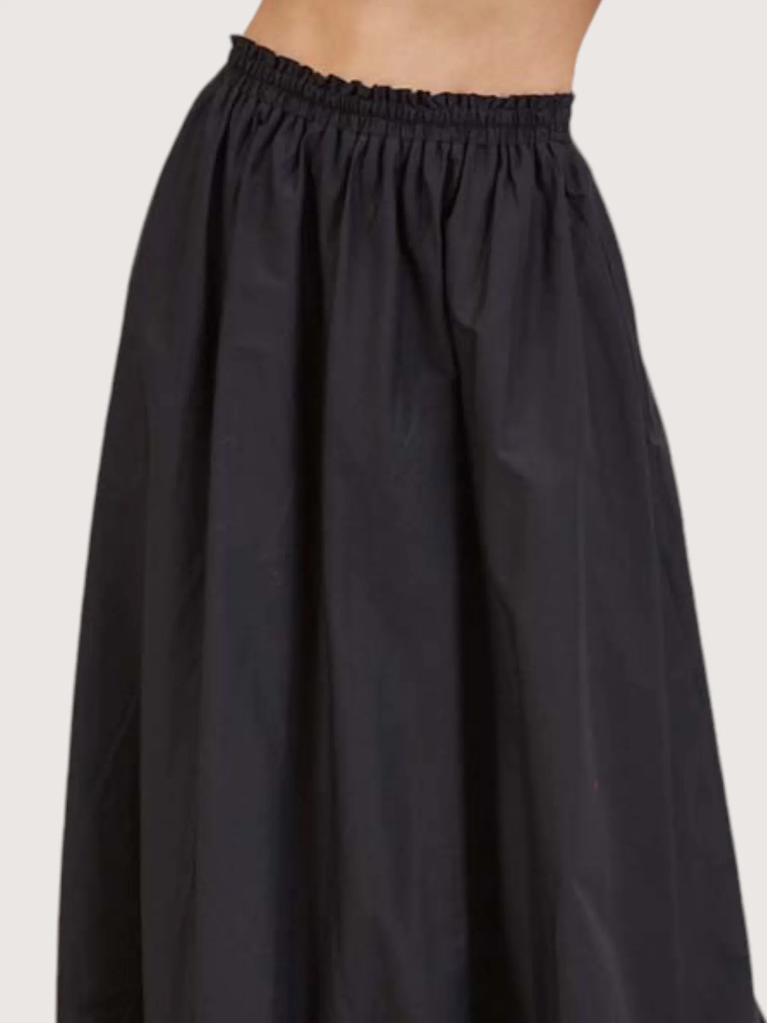 Bubble Hem Maxi Skirt