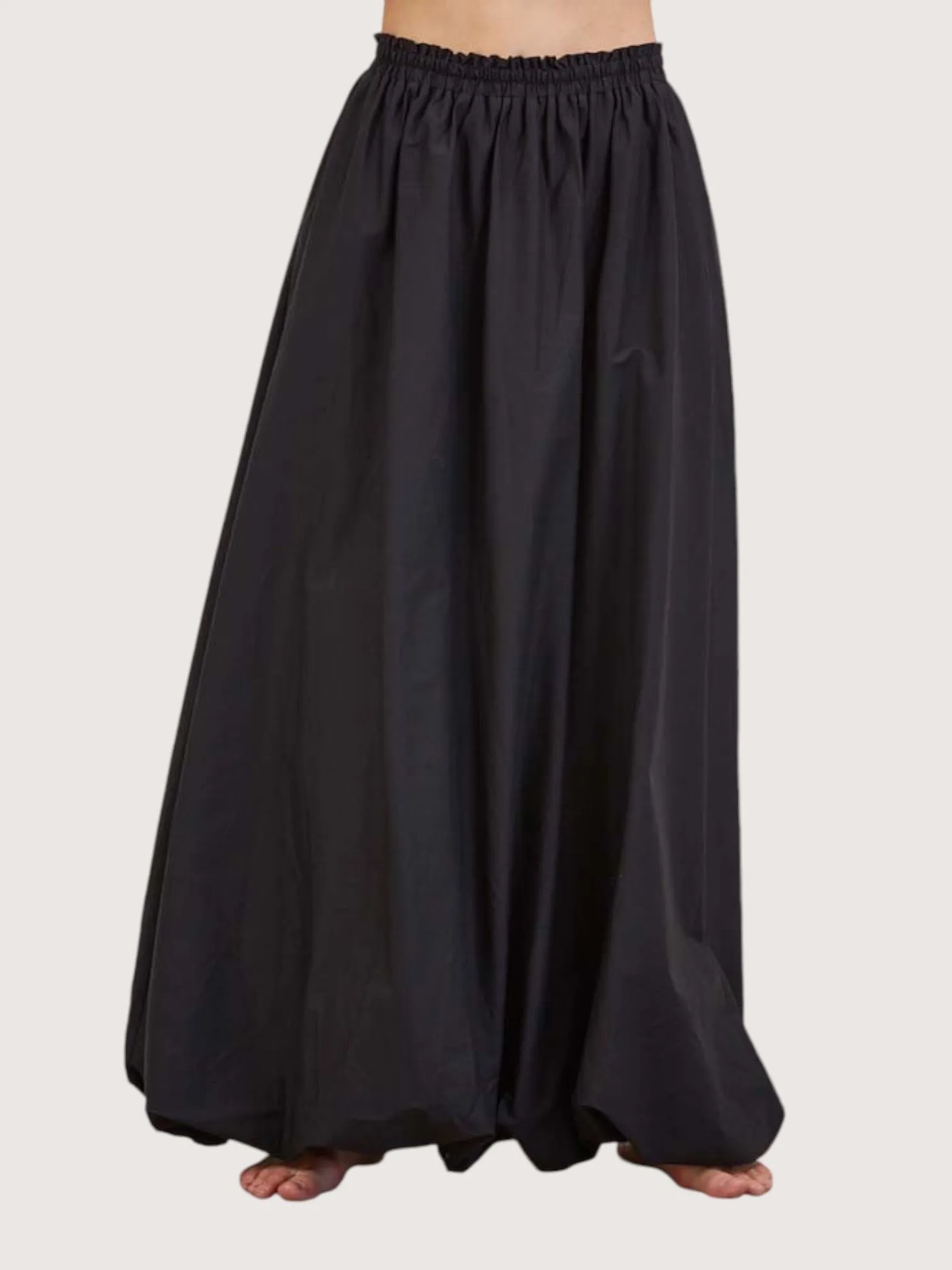Bubble Hem Maxi Skirt