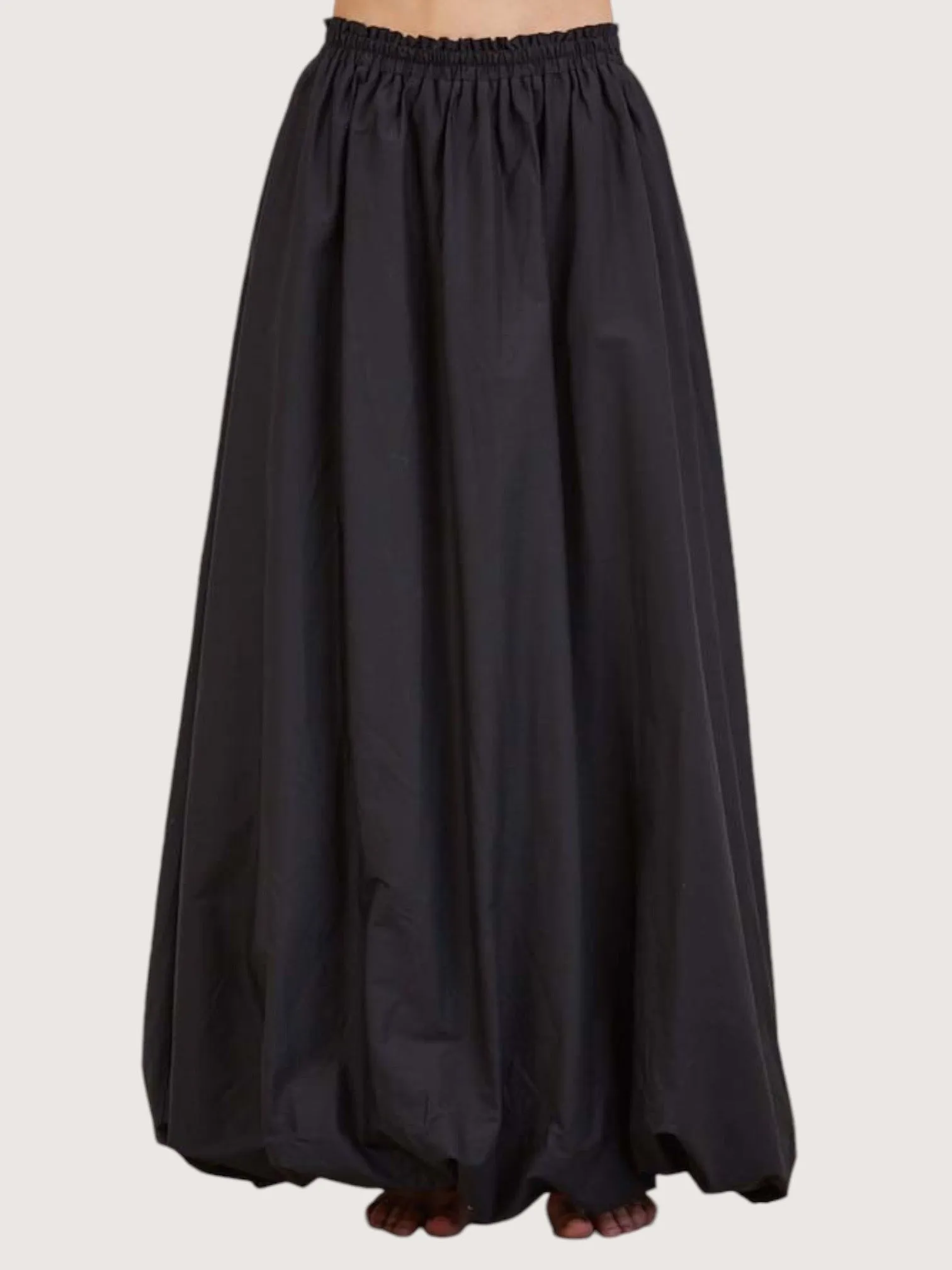 Bubble Hem Maxi Skirt
