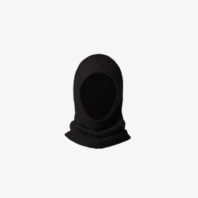 CABLE CASHMERE BALACLAVA IN BLACK