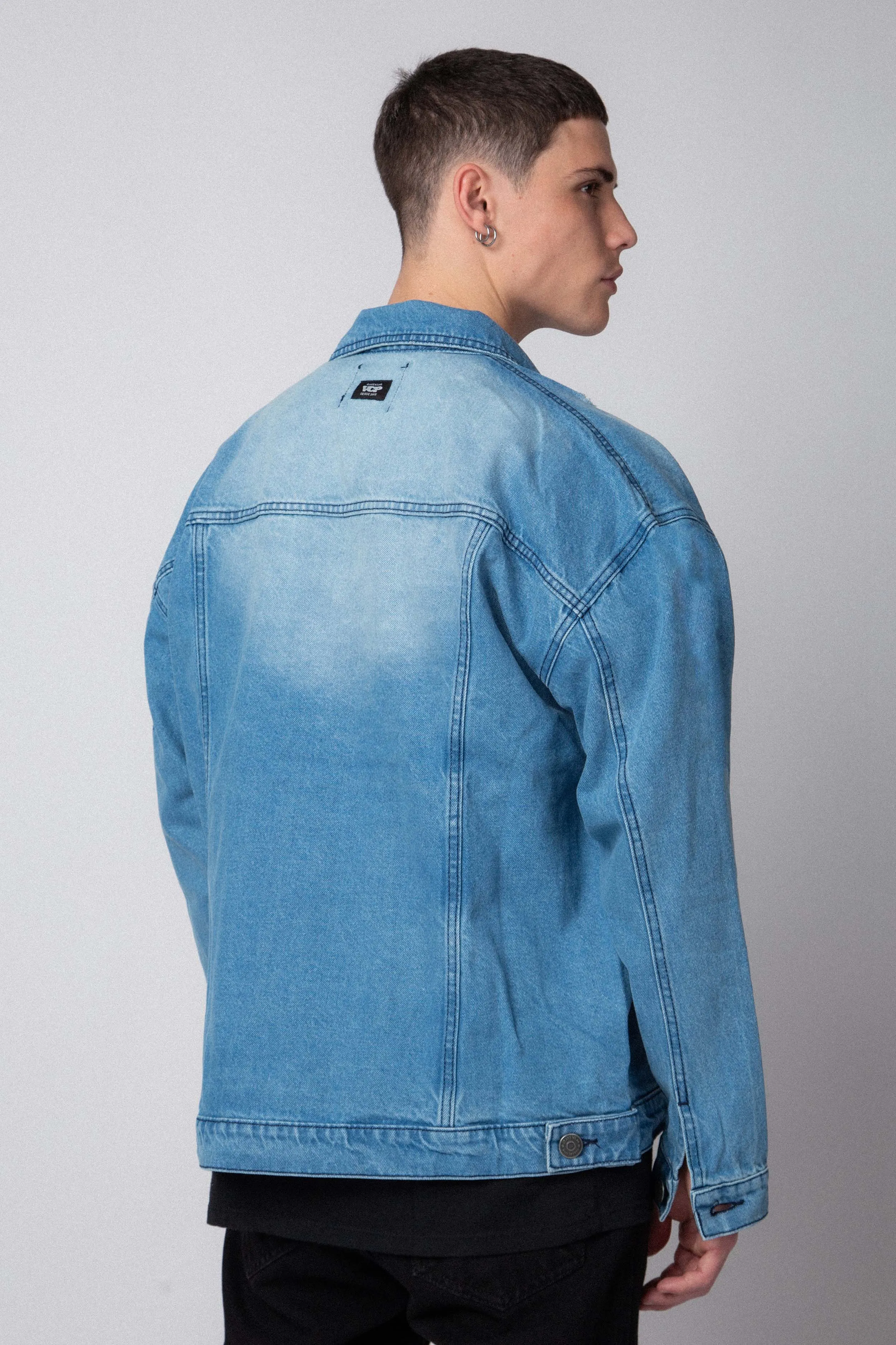 Campera Jean Dylan Tears Celeste