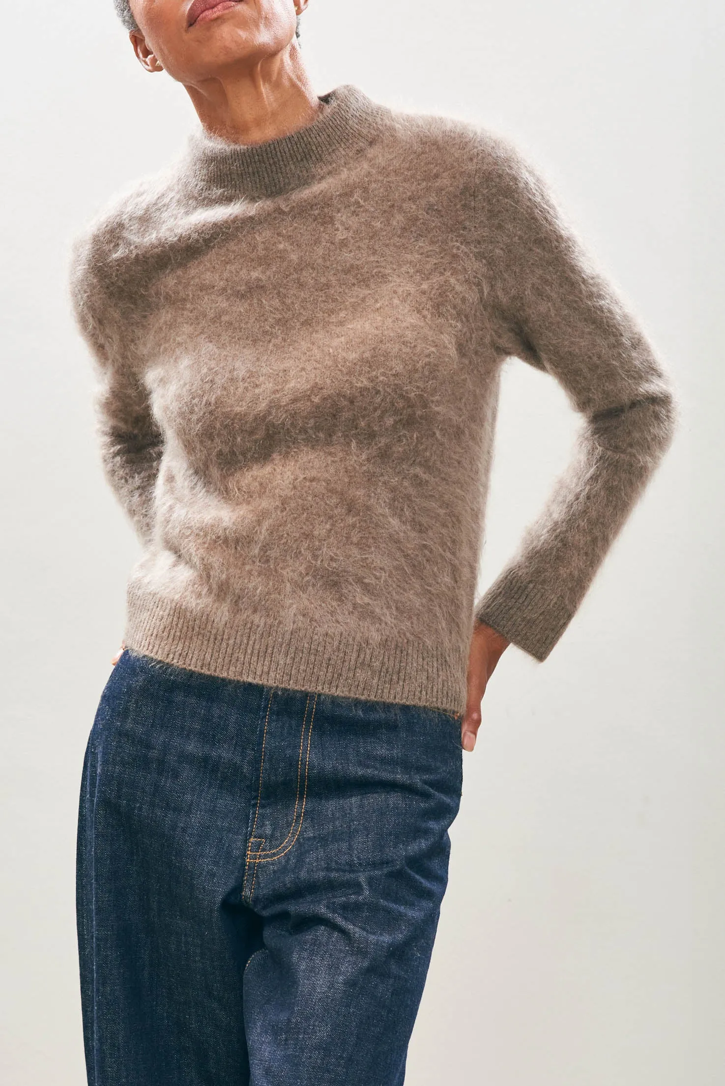 Cashmere Brushed Turtle in Moose