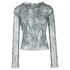 Casual Printing T Shirts For Women Round Neck Long Sleeve Slimming Summer T Shirt Female Fashion Style Clothing