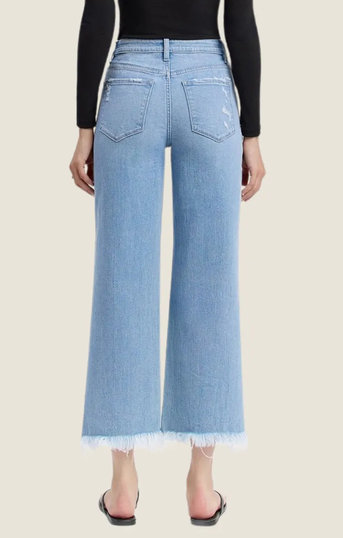 Charlize Light Denim Crop Jeans