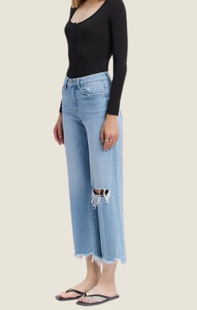 Charlize Light Denim Crop Jeans