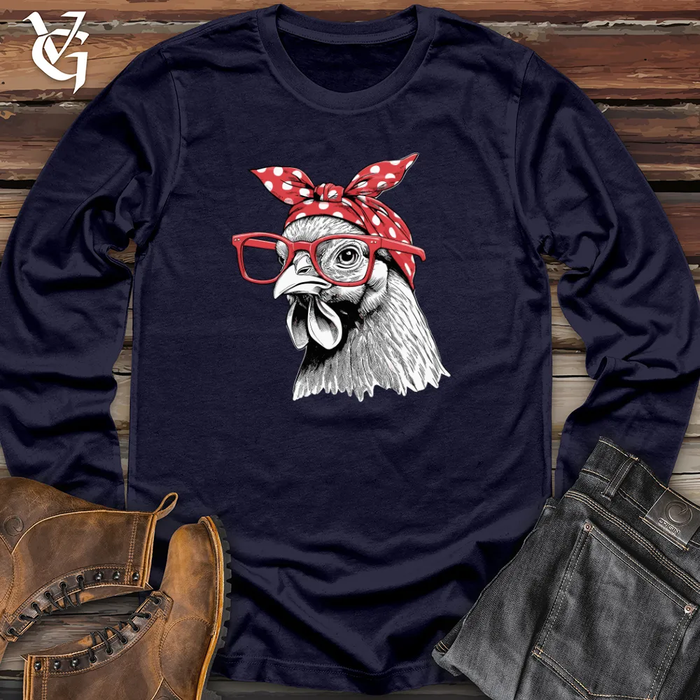 Chicken Wearing Glasses Long Sleeve