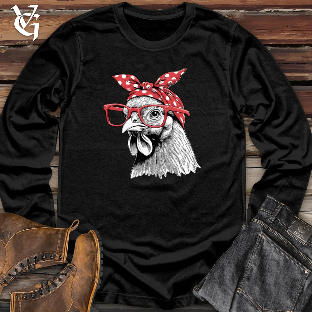 Chicken Wearing Glasses Long Sleeve