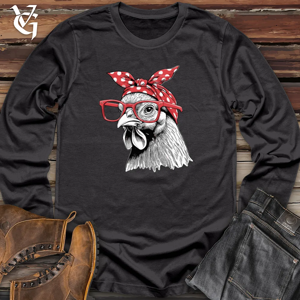Chicken Wearing Glasses Long Sleeve