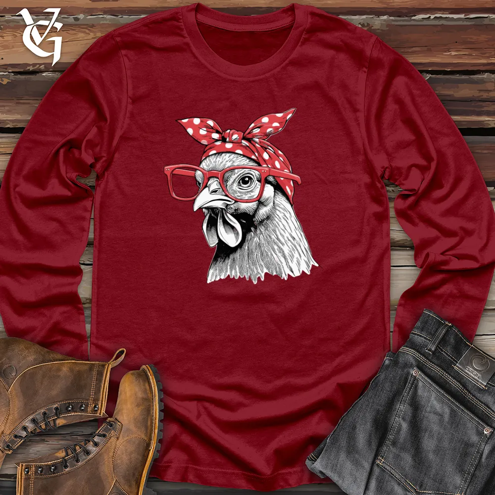 Chicken Wearing Glasses Long Sleeve