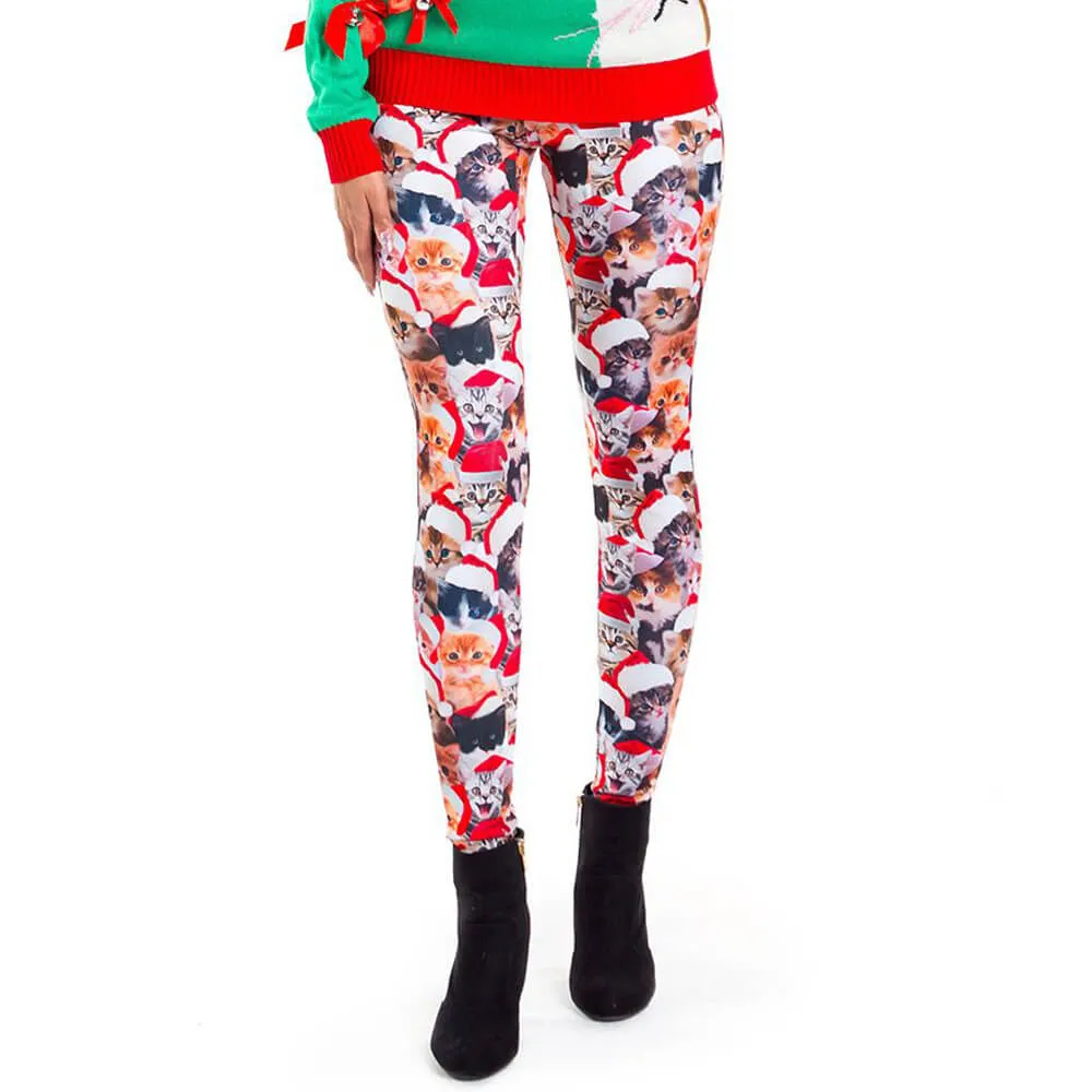 Christmas High Waist Skinny Bodycon Yoga Pants