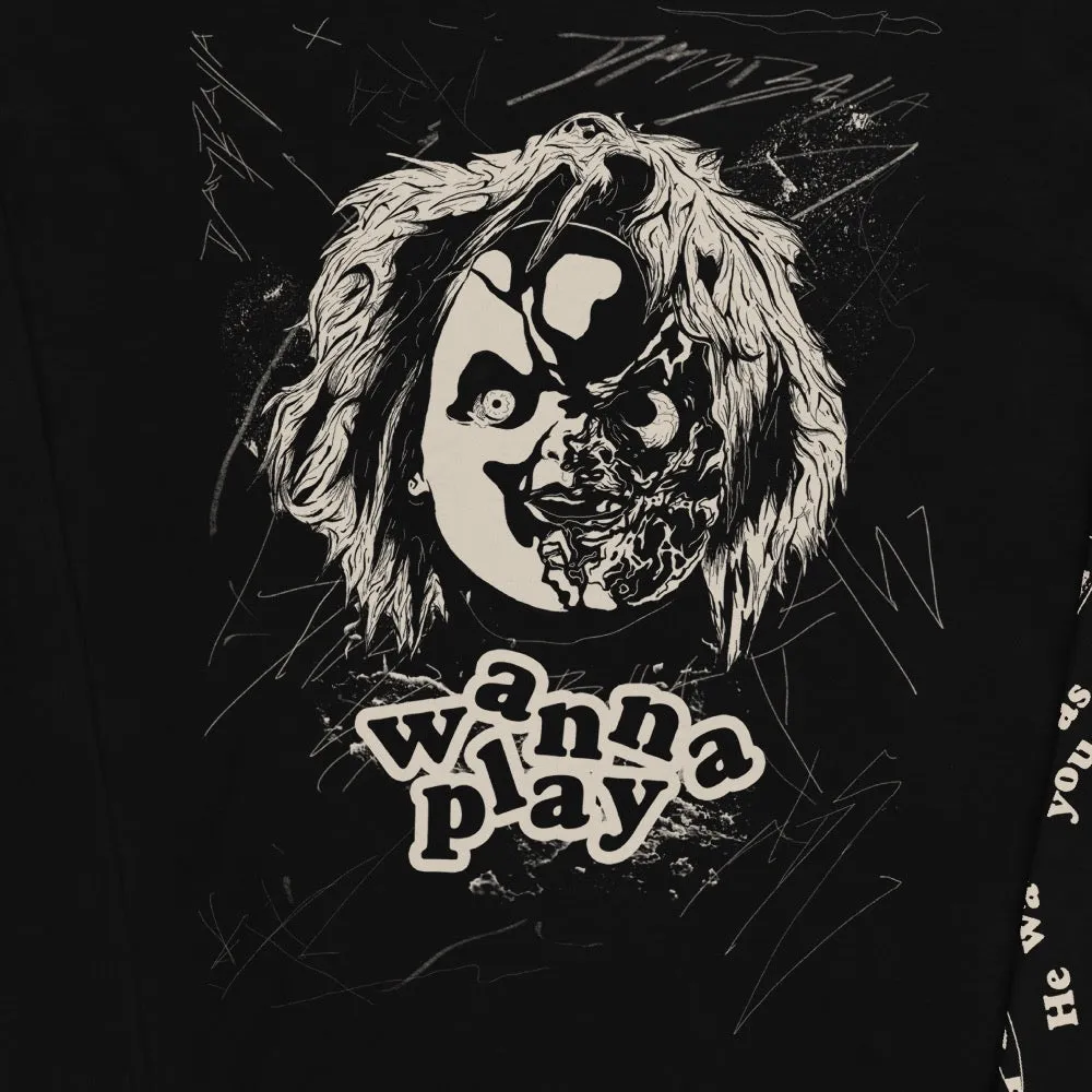 Chucky Wanna Play Sketch Long Sleeve T-Shirt