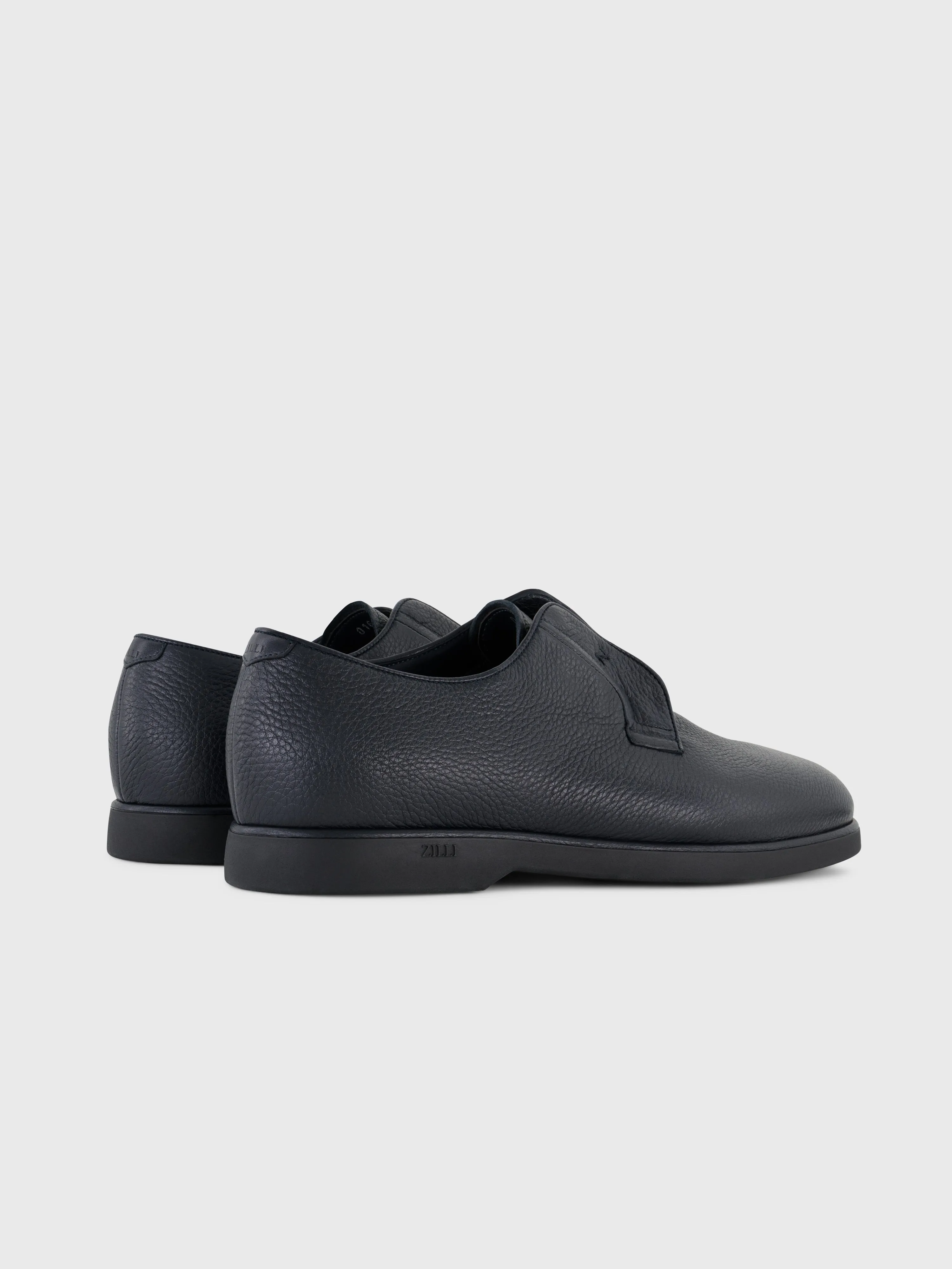 Deerskin Slip-On Shoes Dark Navy