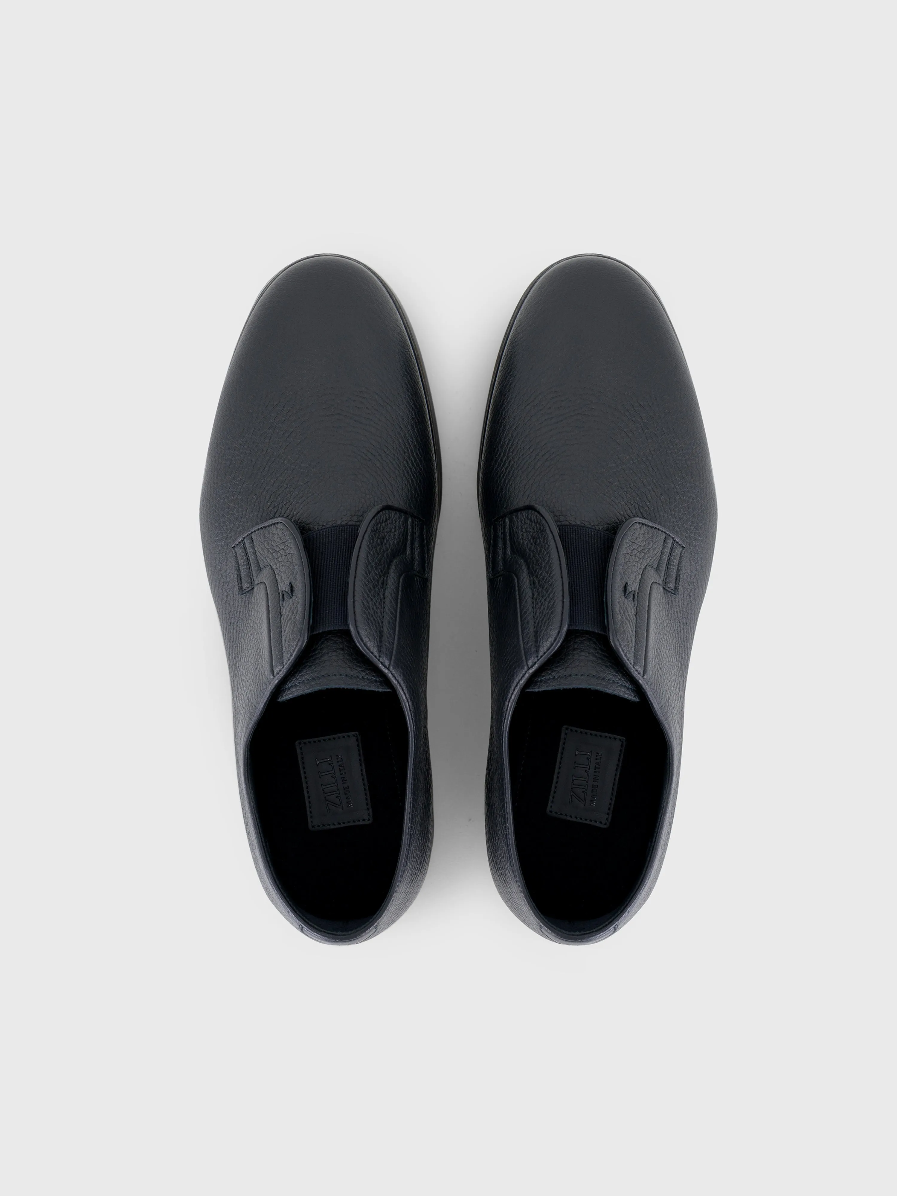Deerskin Slip-On Shoes Dark Navy