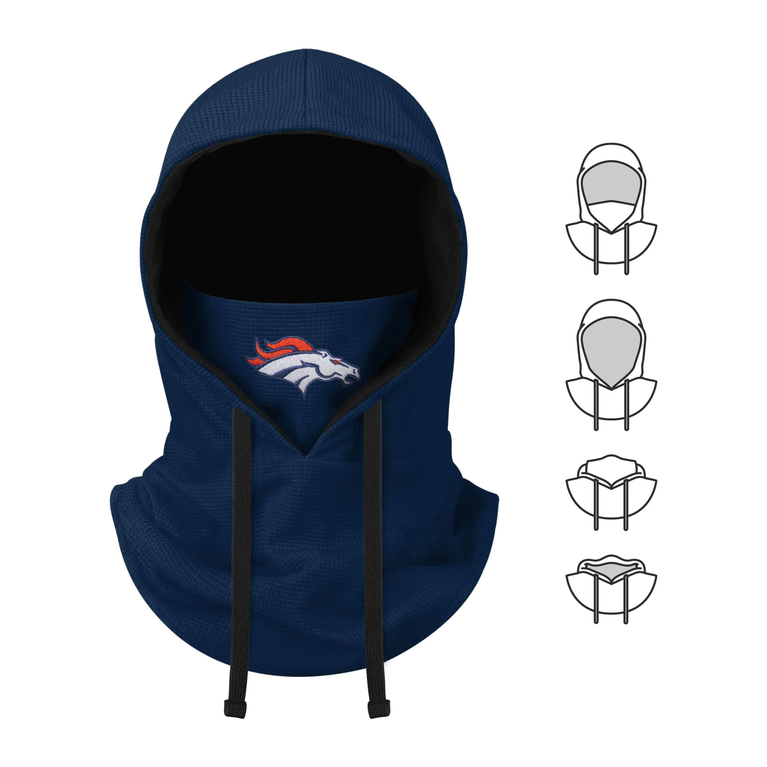 Denver Broncos NFL Waffle Drawstring Hooded Gaiter