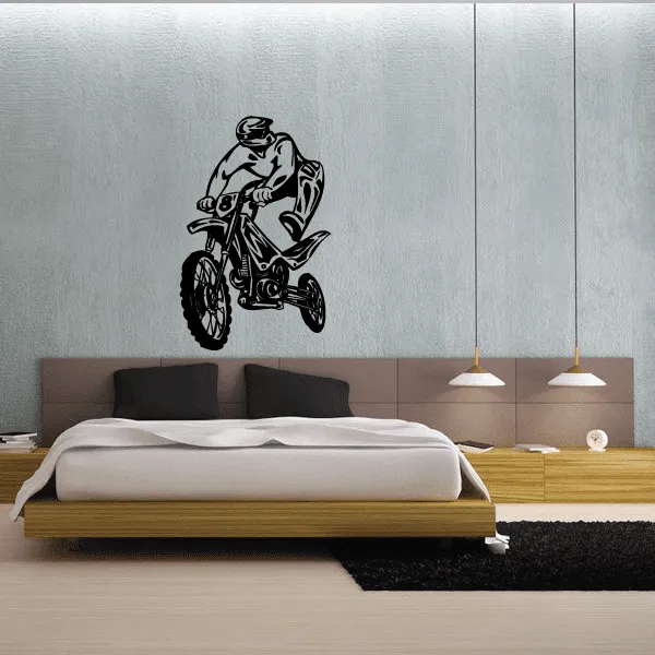 Detailed Trial Bike Jumper Dirt Bike Decal
