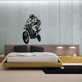 Detailed Trial Bike Jumper Dirt Bike Decal