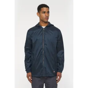 Dickies Mens Fleece Lined Nylon Hooded Jacket - Navy