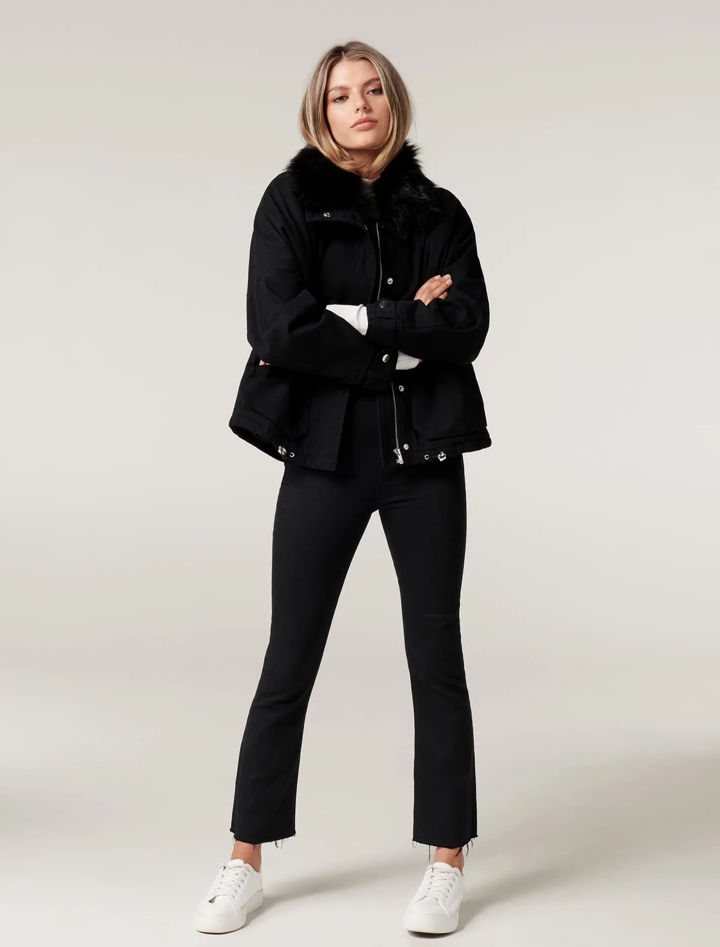 Elle Petite Short Parka Jacket