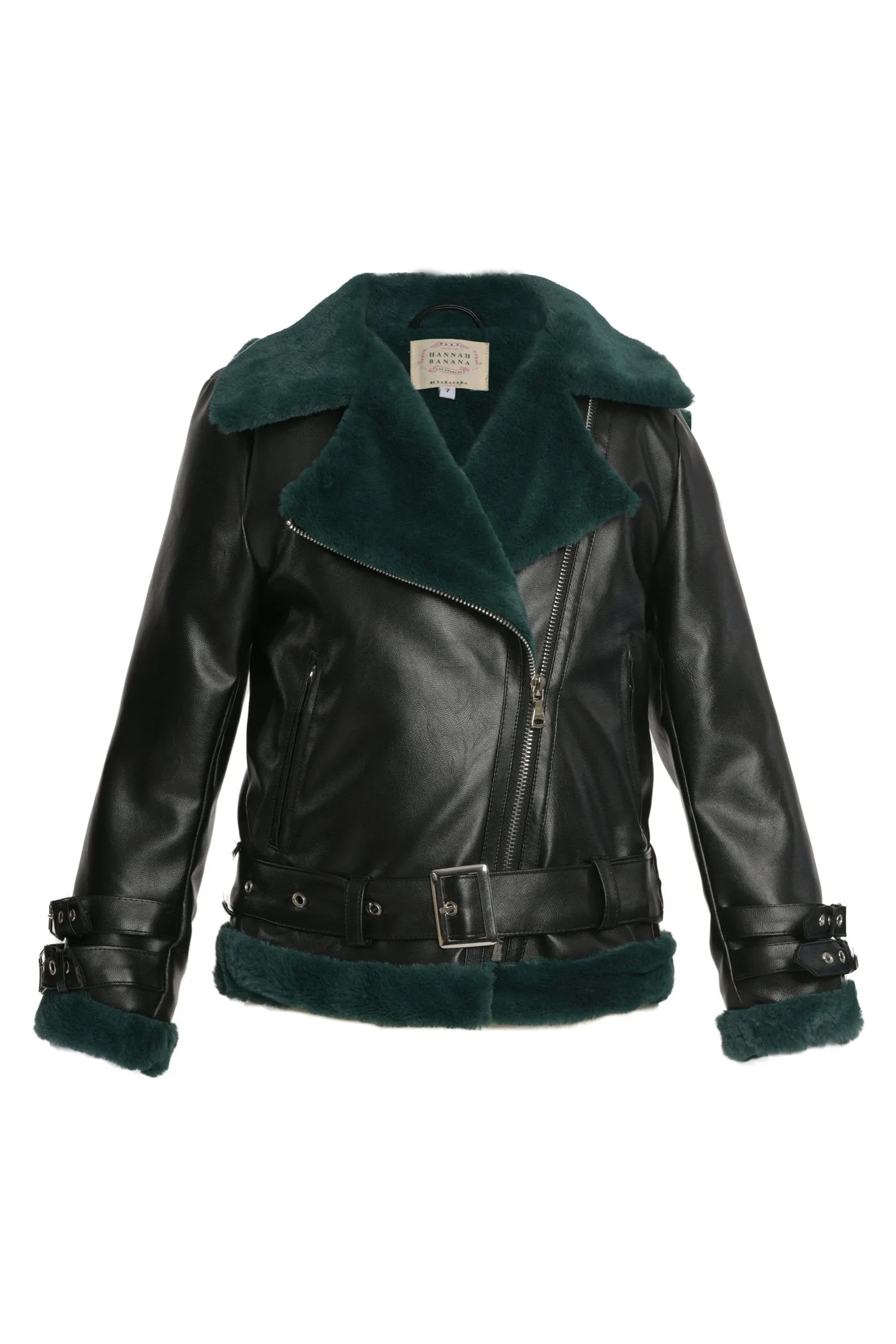 Faux Leather / Faux Shearling Jacket (A48020)