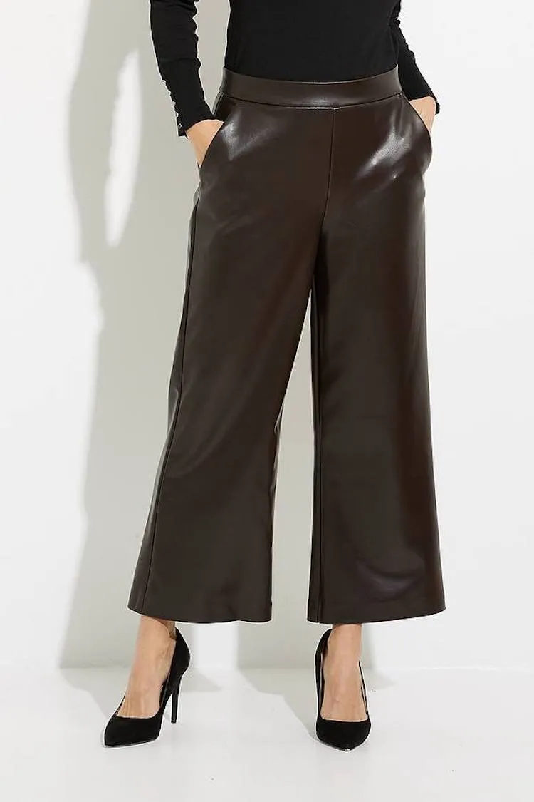 Faux Leather Flare Pants