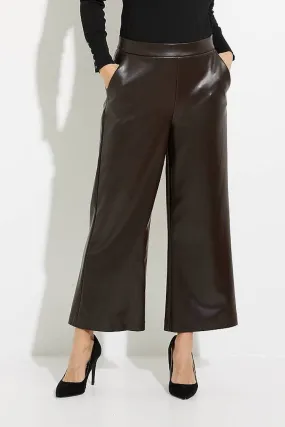 Faux Leather Flare Pants
