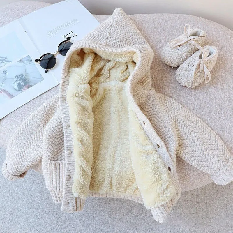 Fleece Lined Hooded Jacket