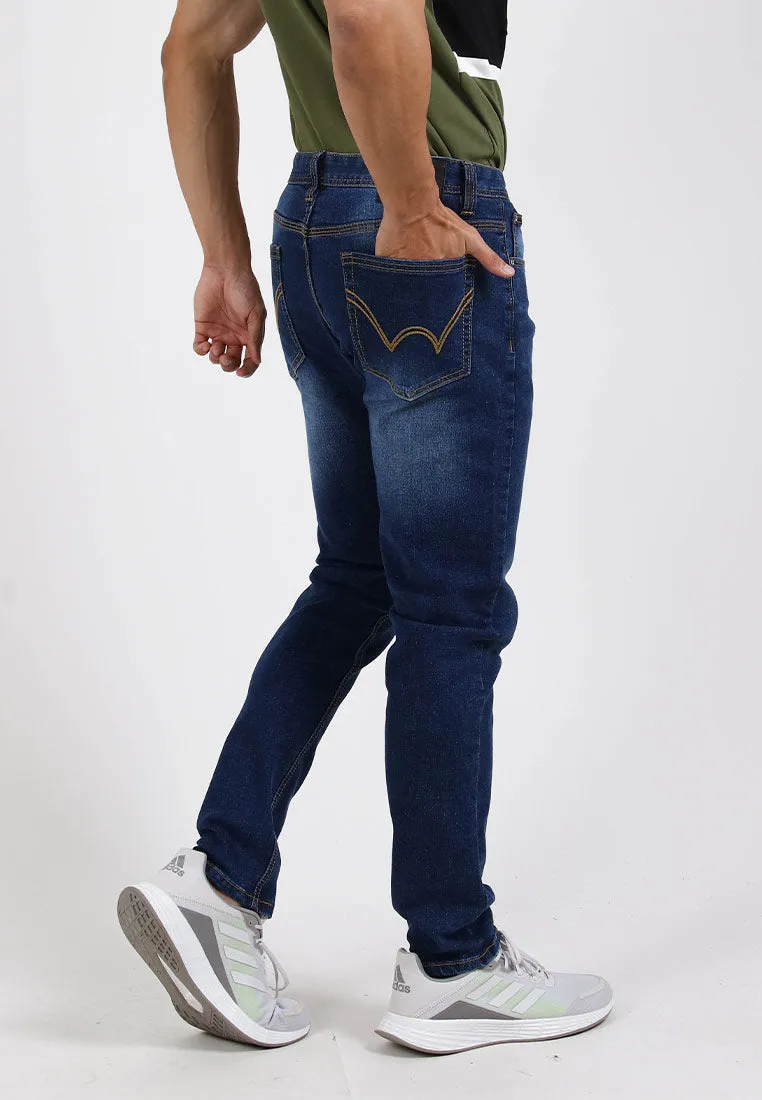Forest Stretchable Slim Fit Jeans Men Denim Jeans | Seluar Jeans Lelaki Slim Fit - 610205