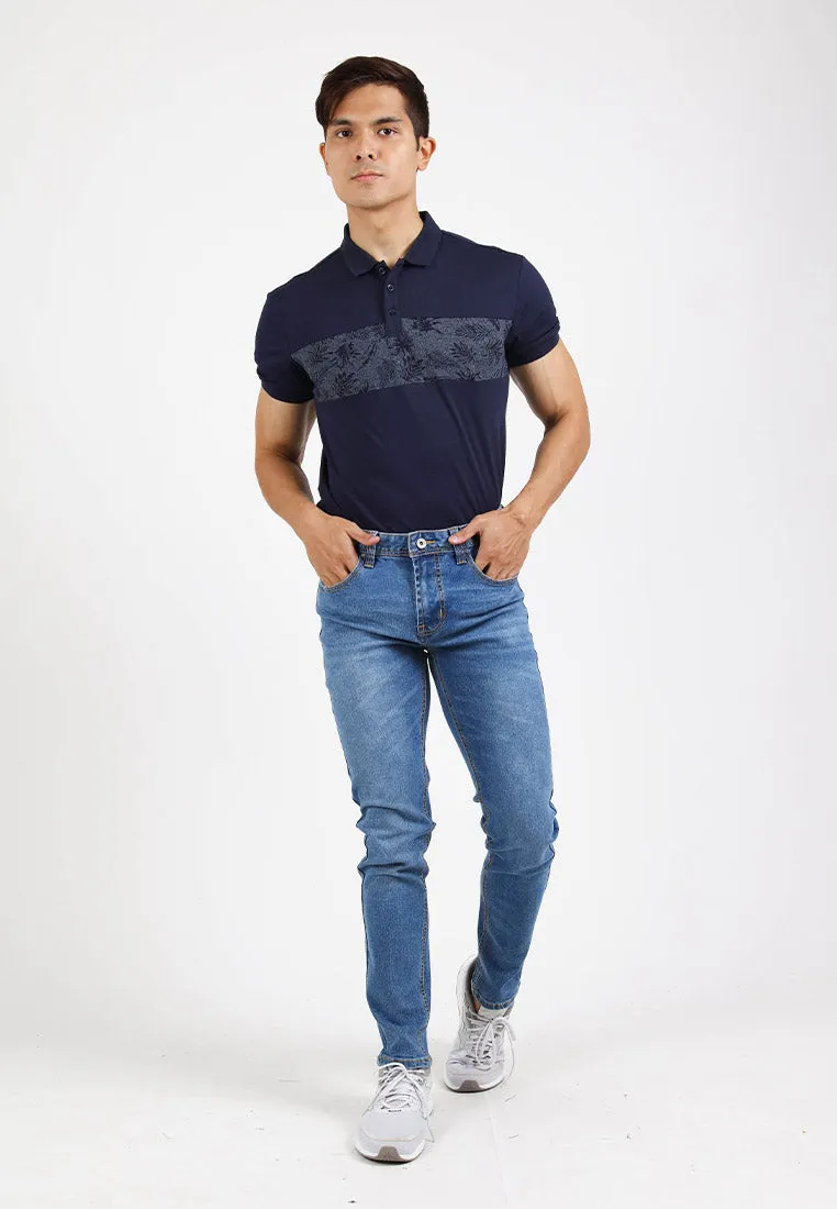 Forest Stretchable Slim Fit Jeans Men Denim Jeans | Seluar Jeans Lelaki Slim Fit - 610205