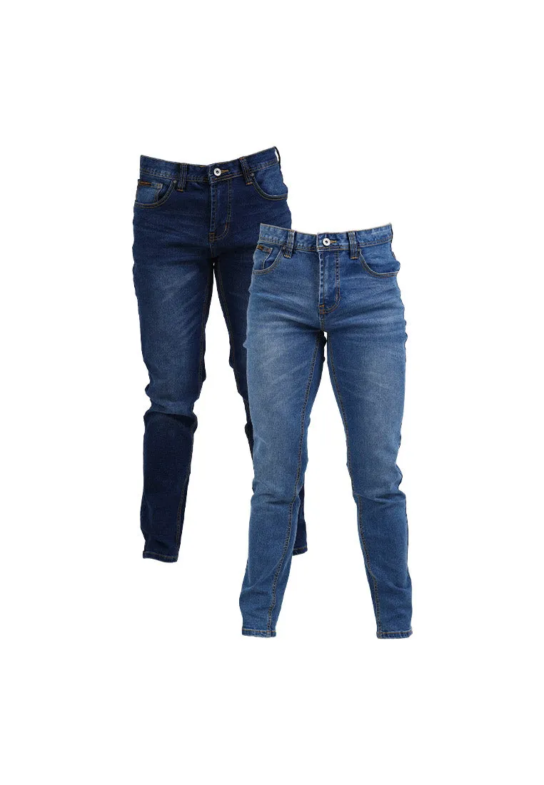 Forest Stretchable Slim Fit Jeans Men Denim Jeans | Seluar Jeans Lelaki Slim Fit - 610205