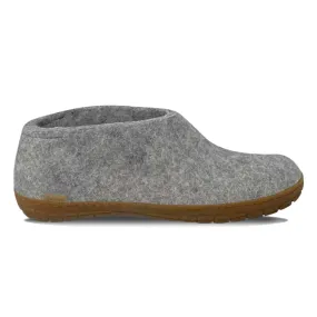 Glerups Men's Model AR Shoe with Natural Honey Rubber Sole Light Grey